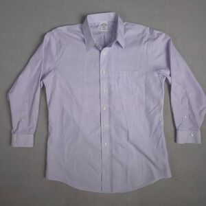 Brooks Brothers Regent Dress Shirt Non-Iron Striped Button Down 16 1/2-2/3
